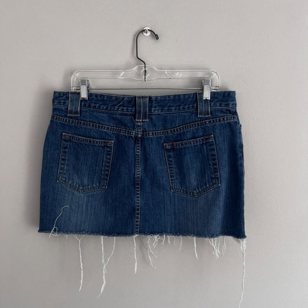 VINTAGE OLD NAVY DISTRESSED DENIM MINI SKIRT‎ - Picture 6 of 7